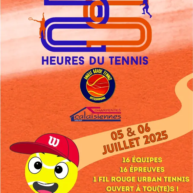 Affiche 25h du tennis 2025
