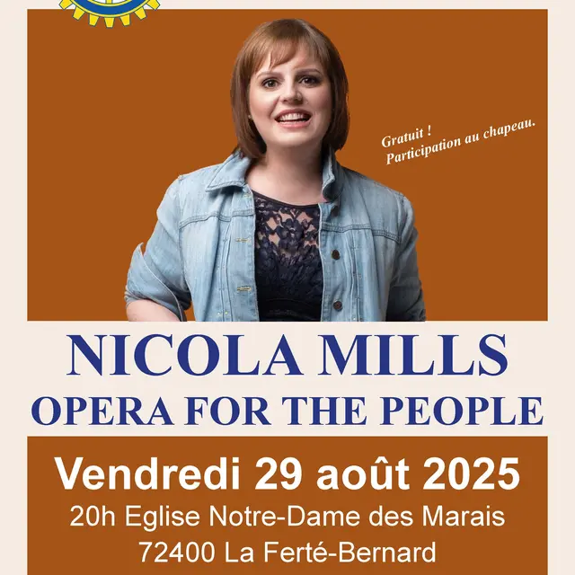 Affiche Nicola Mills fond marron