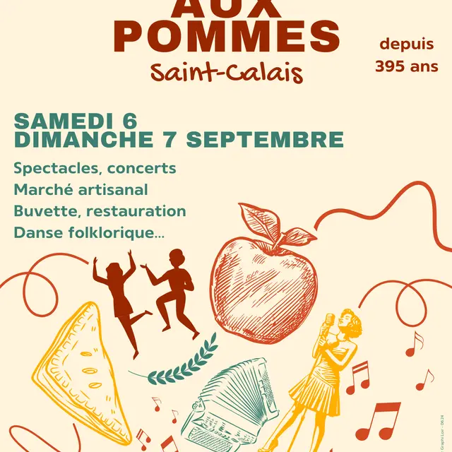 Affiche Fête du Chausson aux Pommes 2025