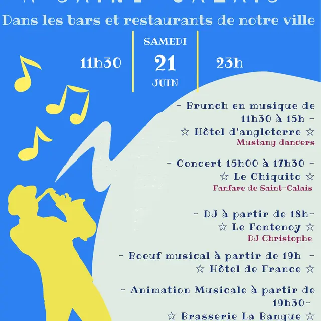 Affiche Fête de la musque Saint-Calais