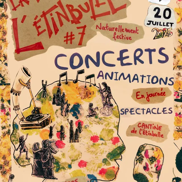 affiche fête de l'Étinbulle - naturellement festive