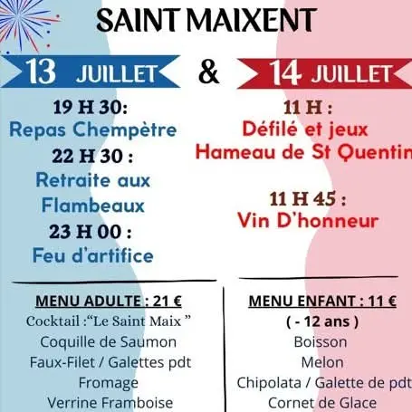 Fete nationale St Maixent