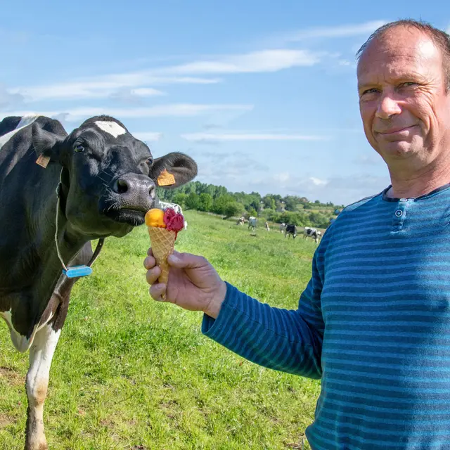 Le-Grand-Courbeton- Glaces au lait de vache