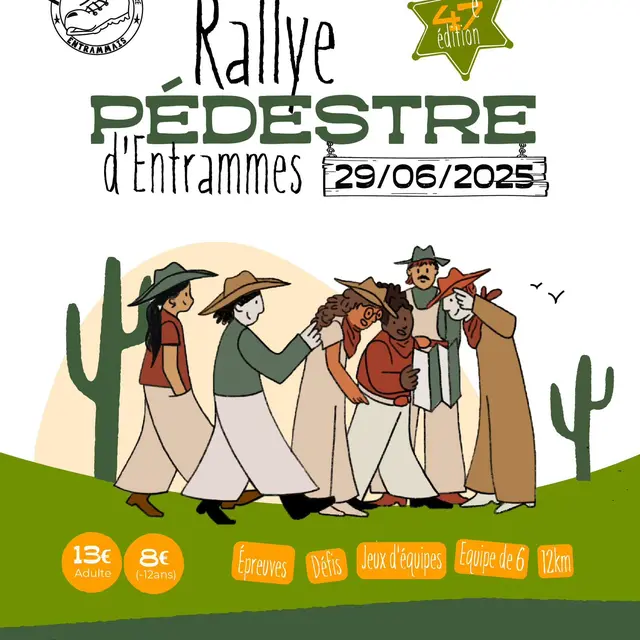 Affiche Rallye Pedestre Entramme
