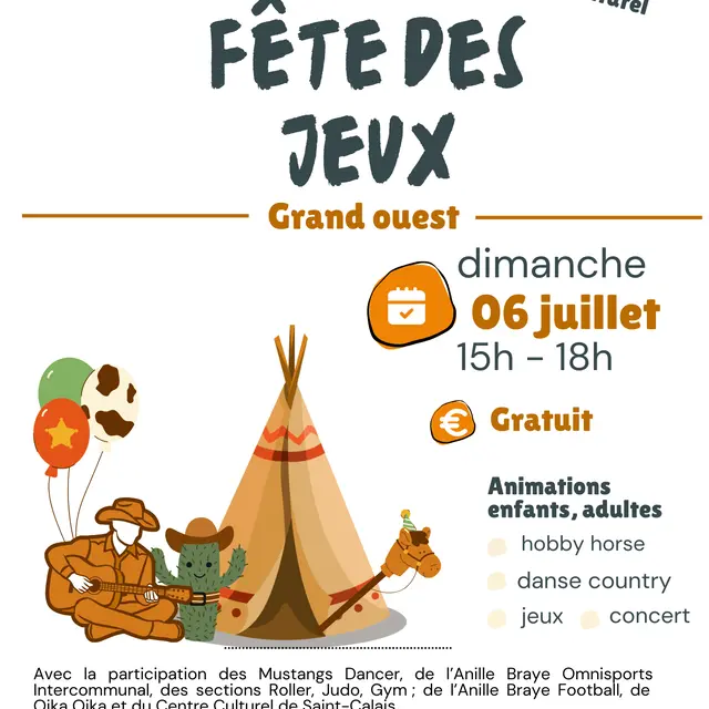 Affiche Fête des jeux - Saint-Calais