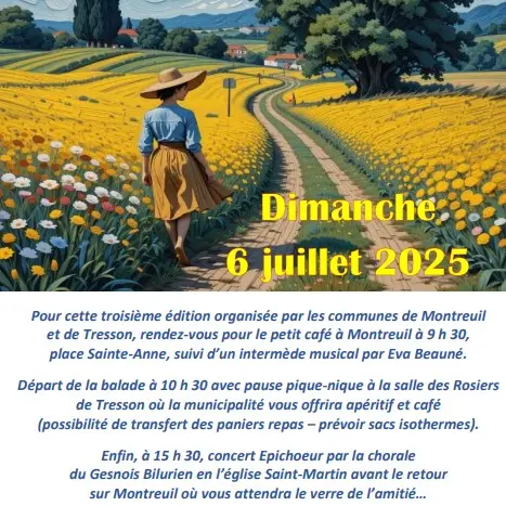 balade des deux clochers affiche du 22 mai rosiers