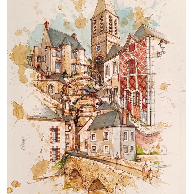 Parné sur Roc en peinture