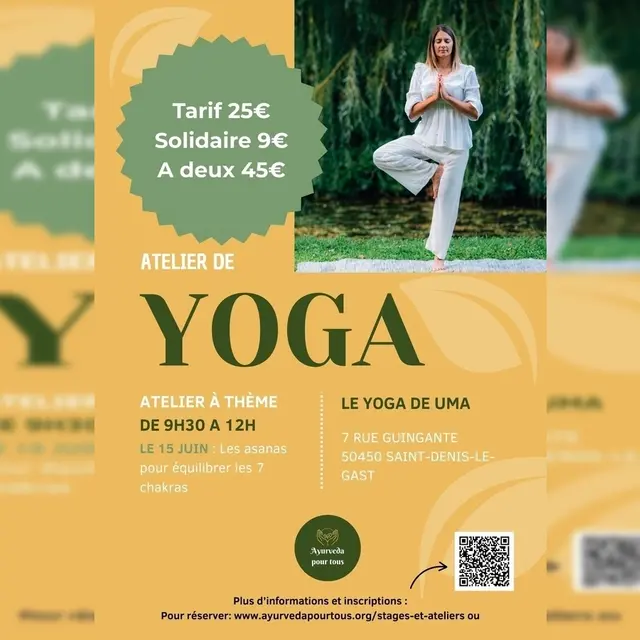 Affiche atelier yoga 15 juin 25 - 2