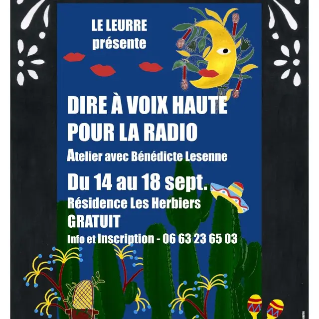 2026 - Affiche Dire à voix haute pour la radio