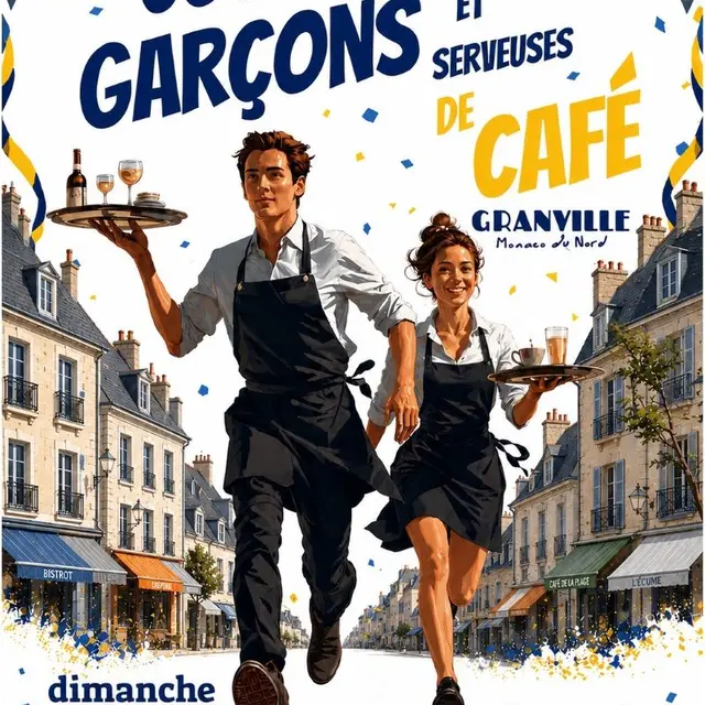 2026 - course garcons et serveuse de café
