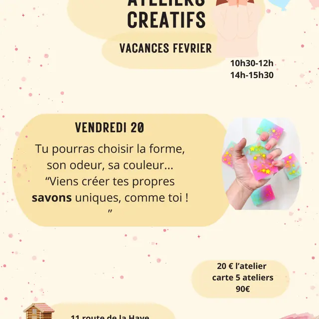 2026 - atelier créatif savons - 20 fév