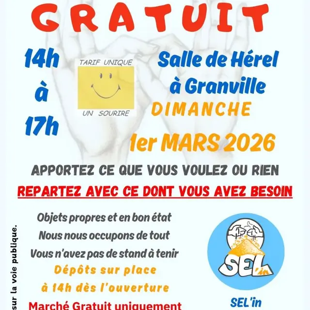 2026-03-01 Affiche Marché Gratuit