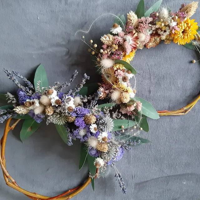 Vains_Ecomusée de la Baie_Couronne de fleurs séchées
