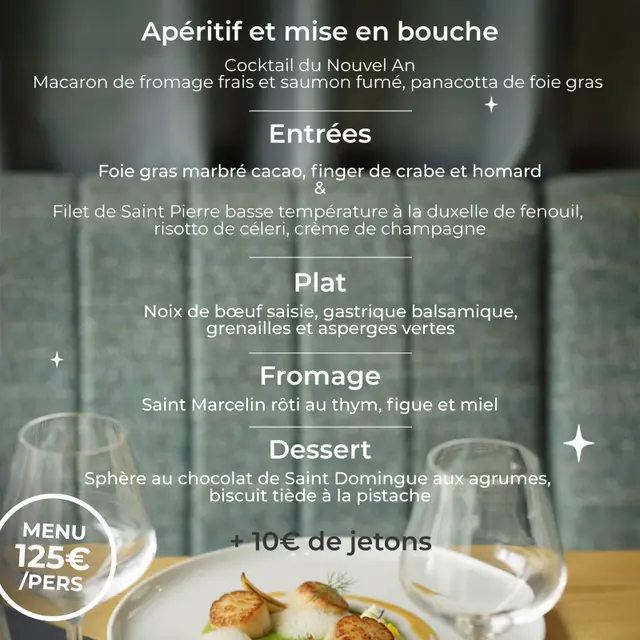 menu du réveillon 2025