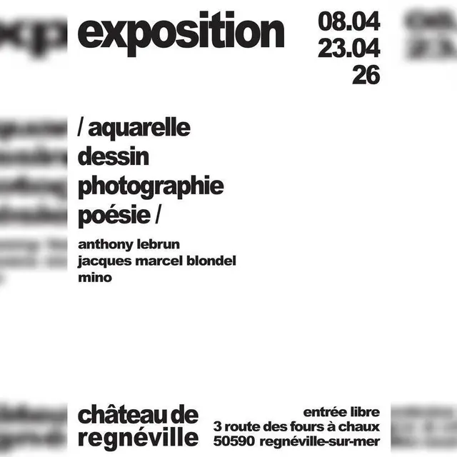 Exposition au Château de regnéville-Sur-Mer