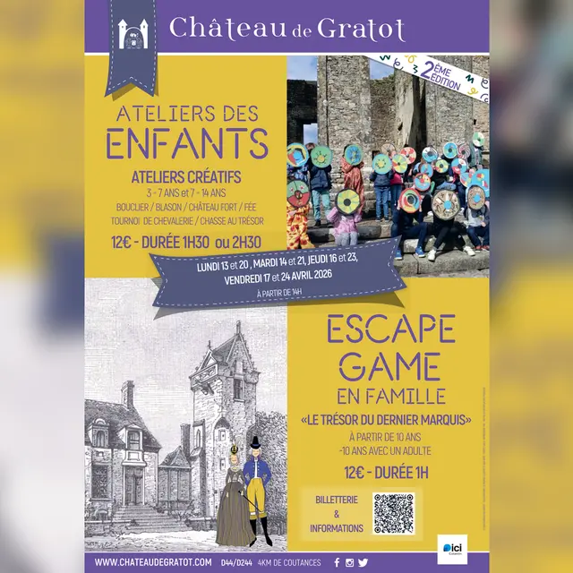 Affiche_Ateliers_enfants_avril2026_Château_Gratot_BD_1
