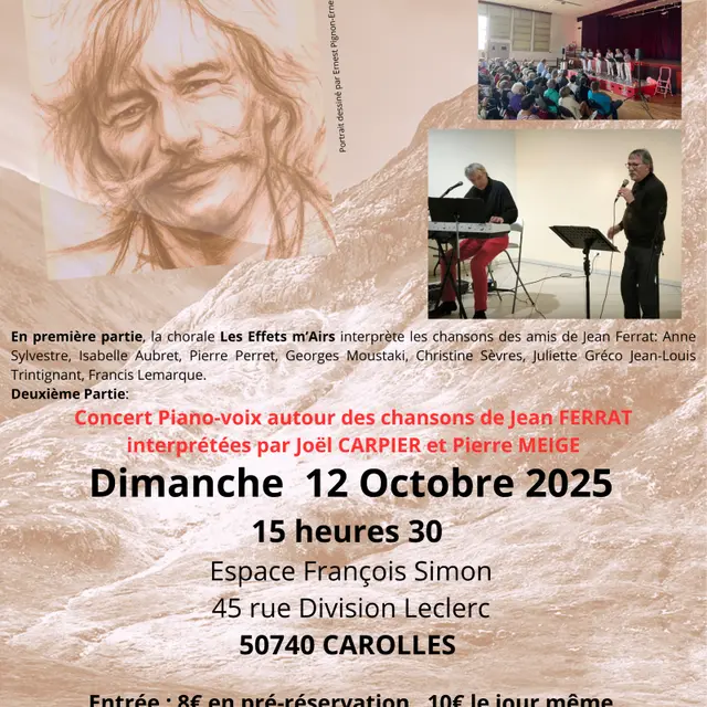 Concert L'instant Ferrat Carolles