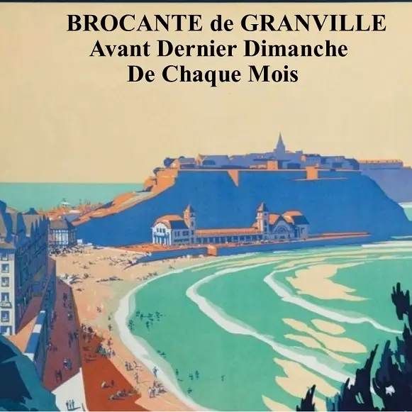 Affiche Granville roc bleu