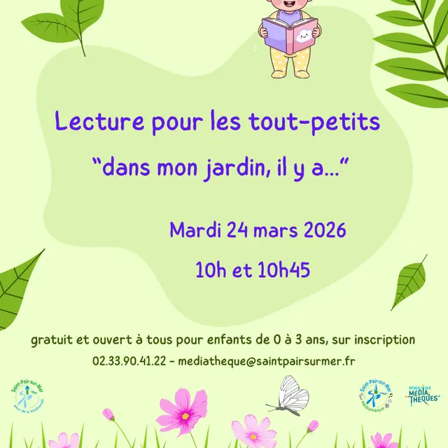 Affiche lecture tapis jardin 2026