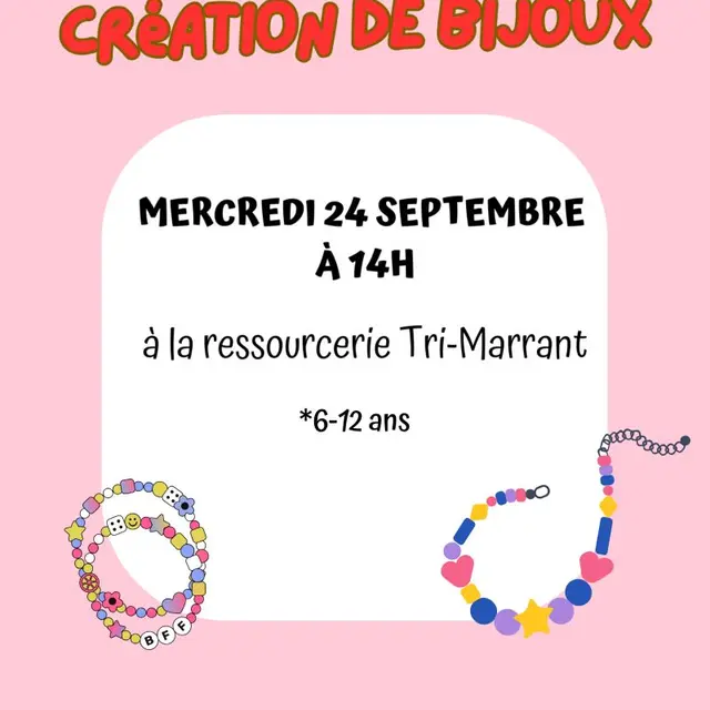 Atelier création de bijoux Tri Marrant Granville 2025