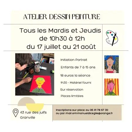 Atelier dessin peinture Emmanuel Di Ceglie 2025