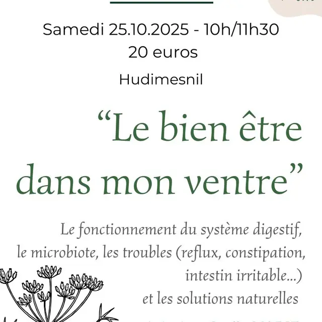 Bien dans mon ventre atelier naturo Lydie Marie Hudimesnil 2025