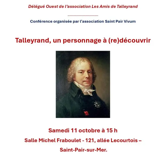 CONFERENCE Saint Pair- la vie de Talleyrand - 2025