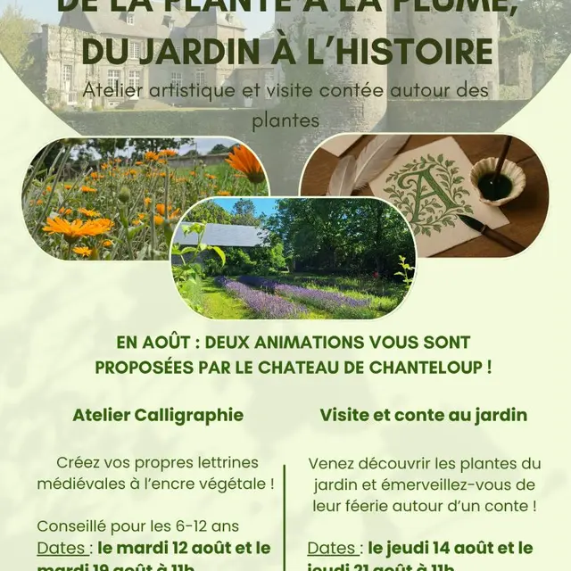 Château de Chanteloup Ateliers Août 2025