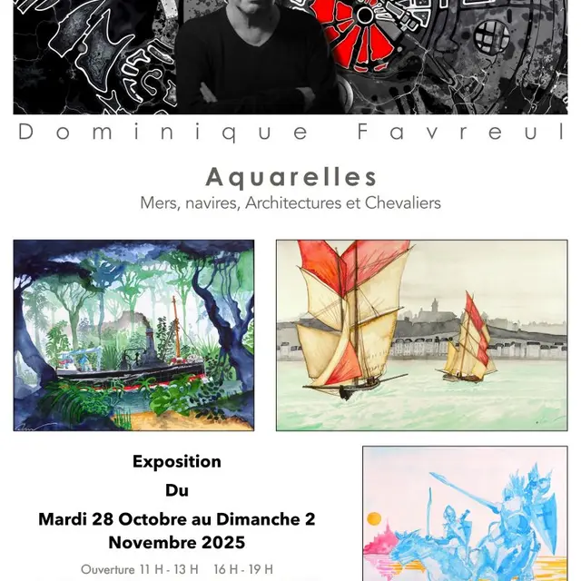 Dominique FAVREUL Exposition Aquarelle Granville 2025