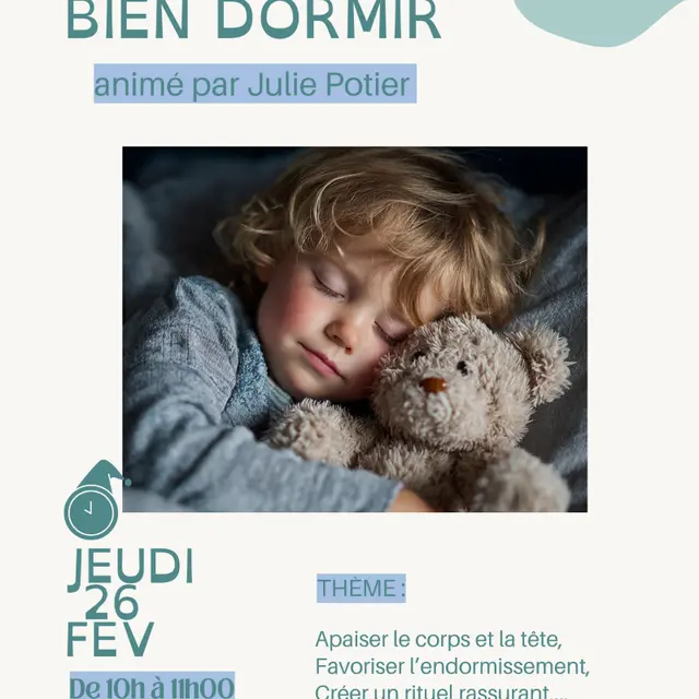 2026 - Flyer Annonce Evènement Atelier Sophrologie Sommeil Relaxation
