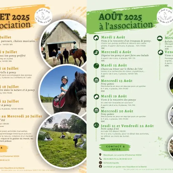 Le Cheval Un guide activités été 2025
