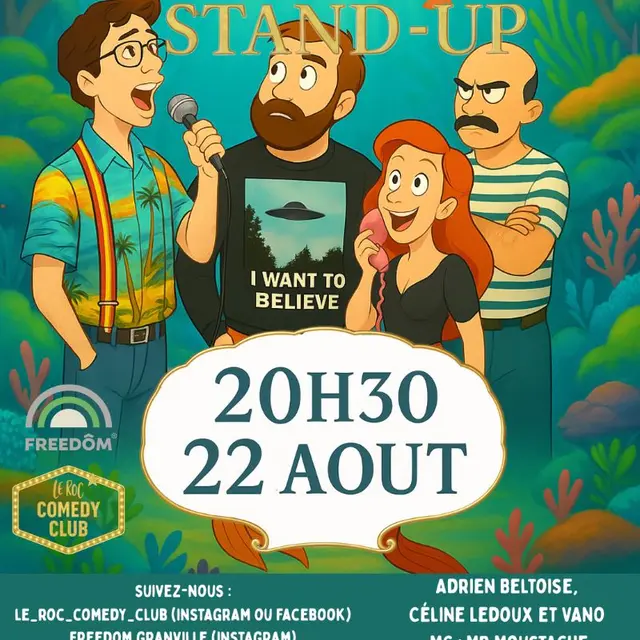 Le Roc Comedy club Granville 22 aout 2025