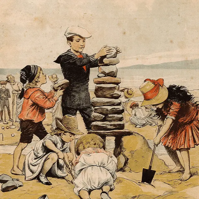 Les jeux d’eau et de plage au musée