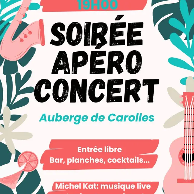 Post IApéro concert Carolles 2025 auberge de carolles