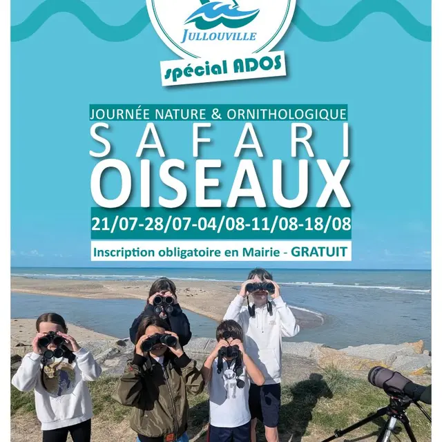SORTIES ORNITHOLOGIQUES 2025 safari Jullouville