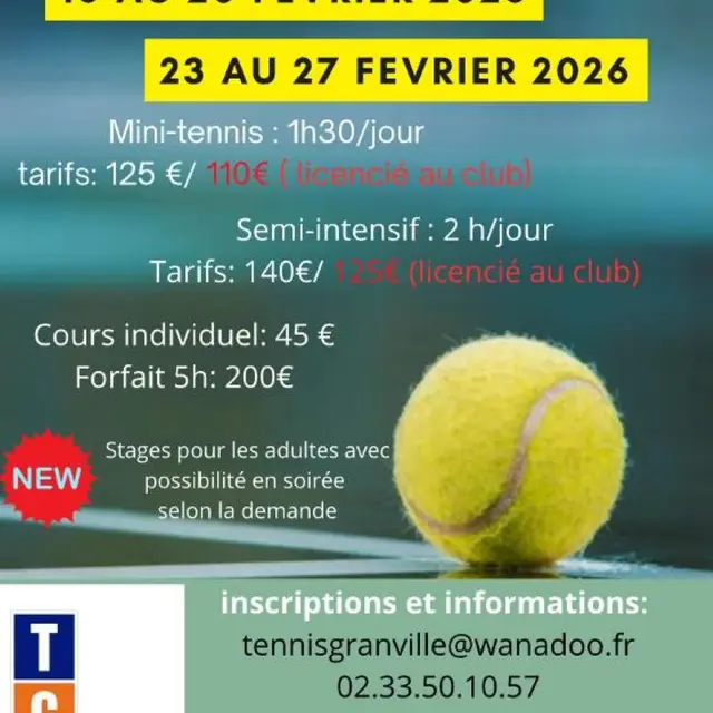 Stages février 2026