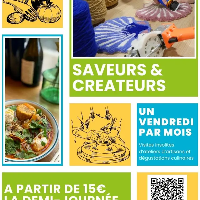 Visuel flyer Saveurs et Créateurs 2025