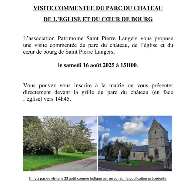 Visite-commentée Saint-Pierre-Langers 2025