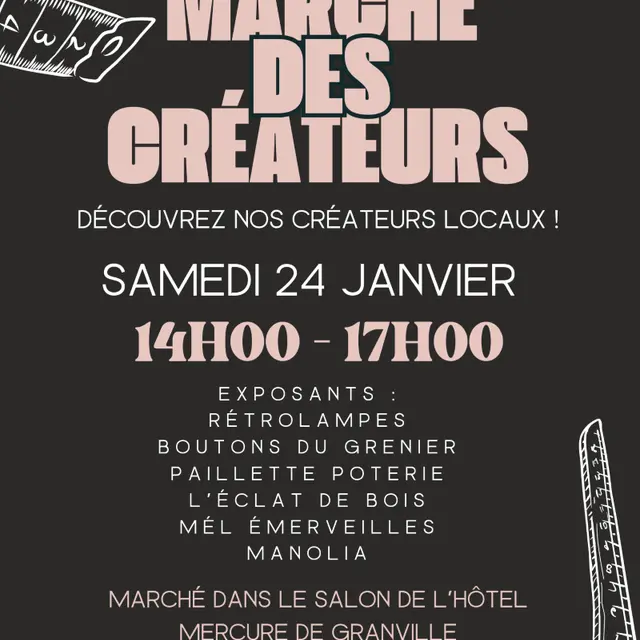 2026 - affiche marché des créateurs 24 janvier