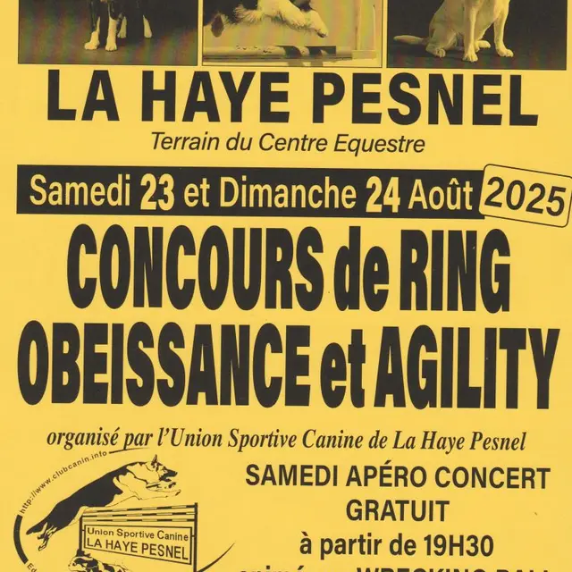 affiche concours canin 2025
