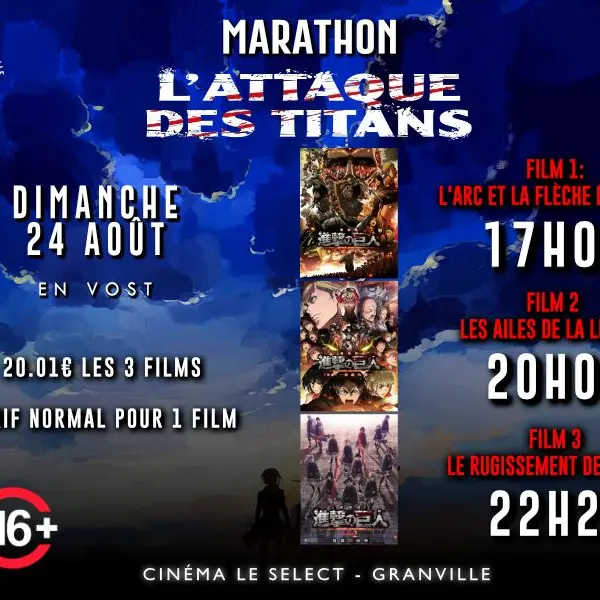 attaque des titans le select cinema granville 2025