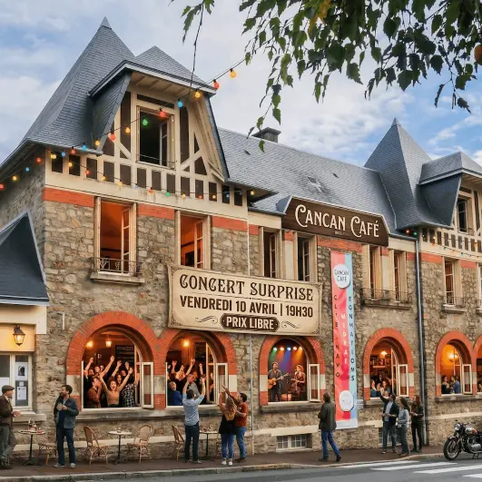 cancan cafe concert surprise