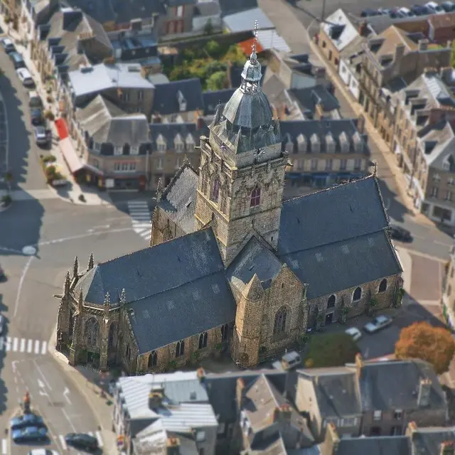 église vue aérienne