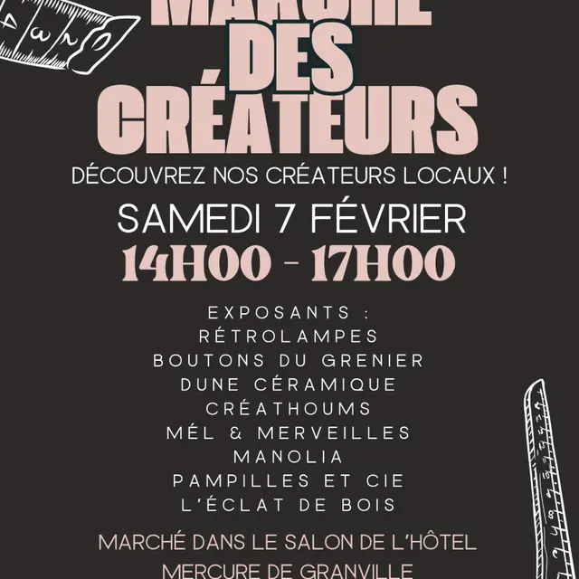 2026 - marché des créateurs 7 février