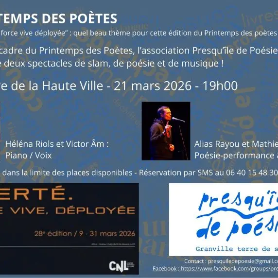 2026 - printemps des poetes THV