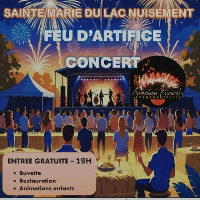 Concert et feu d'artifice