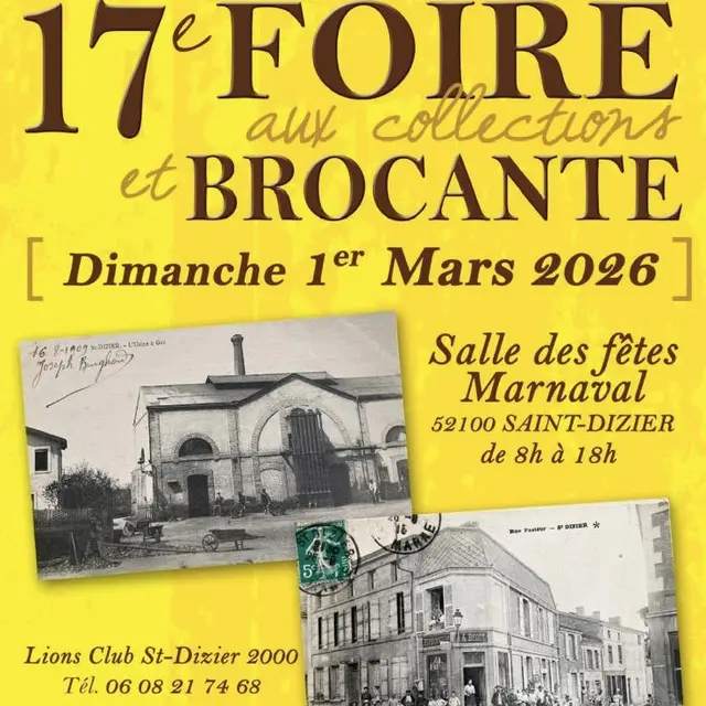 Foire aux collections Lion's club