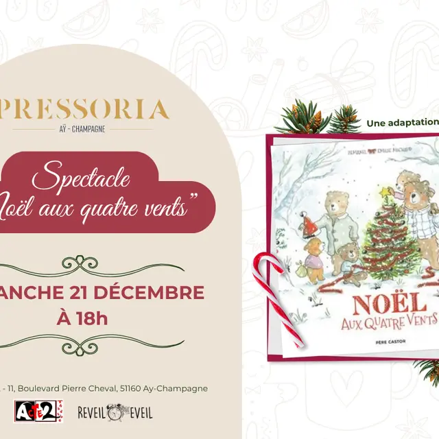 Spectacle de Noël pour enfant chez Pressoria