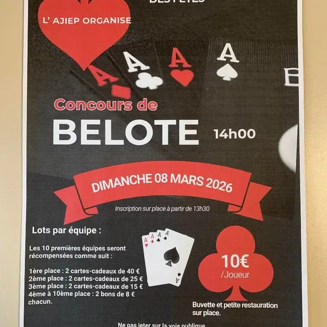 Concours BELOTE - AJIEP