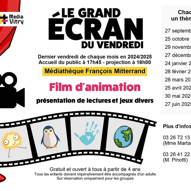Ecran du vendredi Médias Vitry